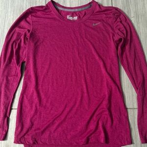 EUC medium Nike Women's Pink Long Sleeve Top
